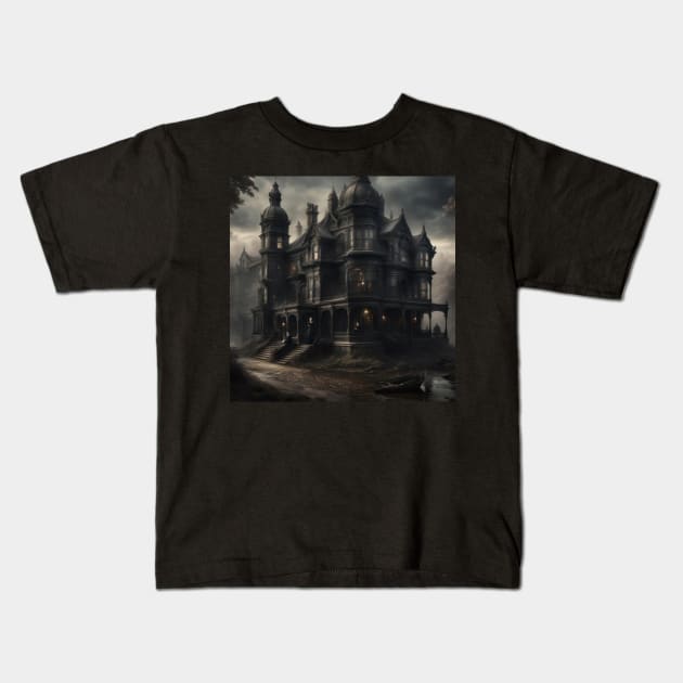 Haunted Mansion Kids T-Shirt by Haunted History Chronicles